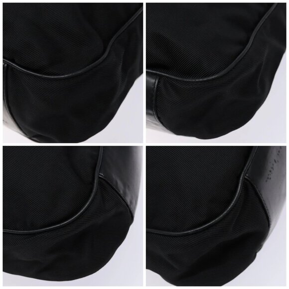 GUCCI Bamboo Shoulder Bag Nylon Black Silver 001 1577 Auth ar13698 - Picture 15 of 16